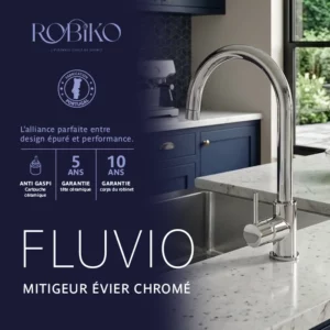 FLUVIO Mitigeur évier chromé