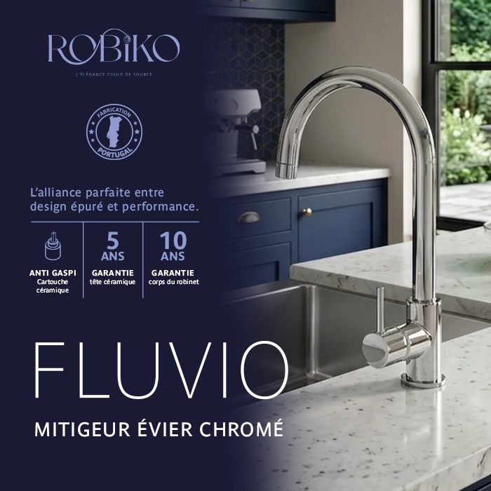 FLUVIO Mitigeur évier chromé
