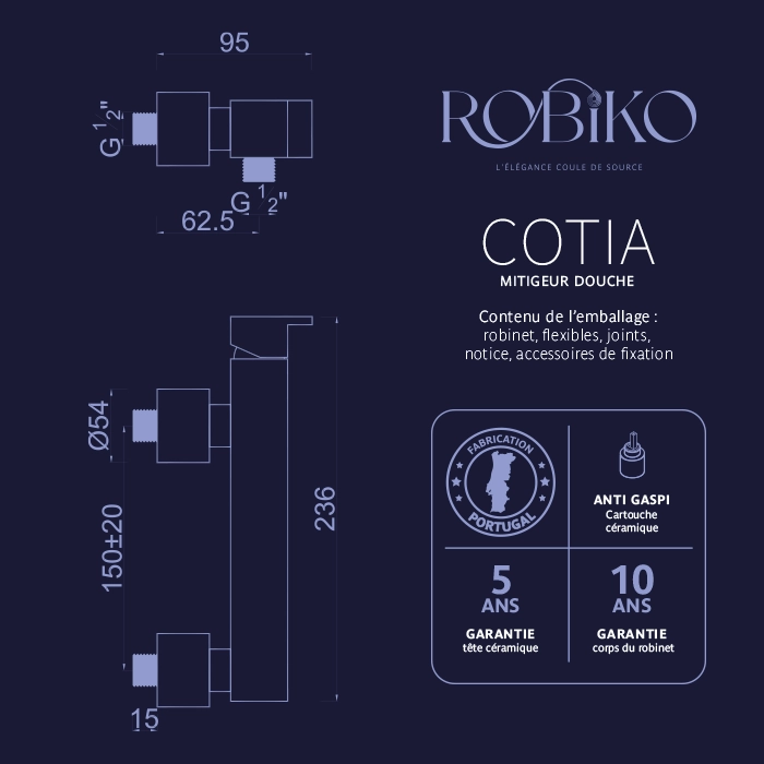 COTIA Mitigeur douche – Image 4